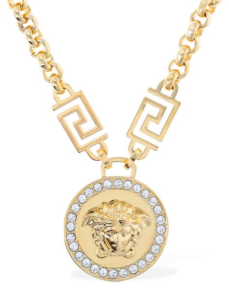 collana versace oro 24k|Collana Icon Medusa in Oro .